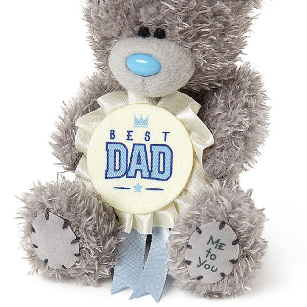 4" Best Dad Rosette Me To You Bear Extra Image 1